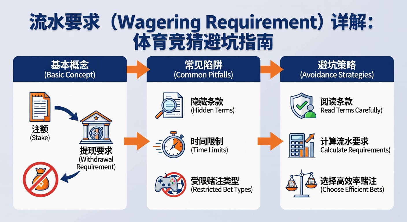 流水要求 wagering requirement：体育玩家规则与计算